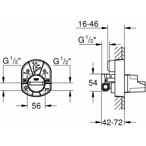 Grohe Corpi Incasso - Corpo Incasso 33966000 2 Grohe Corpi Incasso - Corpo Incasso 33966000 - immagine 2