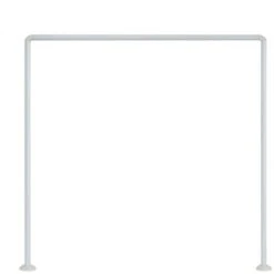 Bastone Per Tenda Doccia Universale Regolabile Angolare Con Aste 90X90X90 Cm Bianca Asta Per Tende