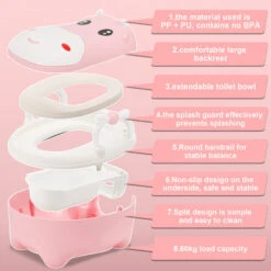 Randaco Vasino Per Bambini, Vasino Per L'apprendimento, Vaso Da Notte, Accessorio Per Toilette, Divertente Trainer Per Toilette Per Bambini -Stile Bagno 76933912 3