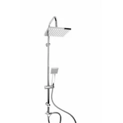 Colonna Doccia 1 Getto Anticalcare Soffione Quadrato Mod. Shuttle