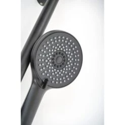 Colonna Doccia Nera Telescopica Anticalcare Tonda Mod. Hades -Stile Bagno 77143205 3