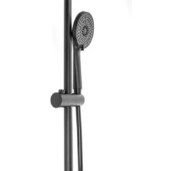 Colonna Doccia Nera Telescopica Anticalcare Tonda Mod. Hades -Stile Bagno 77143205 4