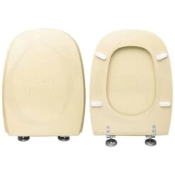 Copriwater Square Pozzi Ginori Legno Rivestito In Resina Poliestere Champagne