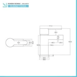 Coppia Miscelatori Lavabo E Bidet Cromati Iole In Ottone Scarico Incluso -Stile Bagno 78380804 3