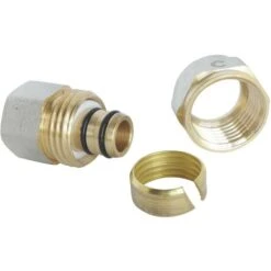 SOMATHERM FOR YOU /3717-16-15 3717-16-15-compressione Raccordo Diritto Per Multistrato Ø16 Pipe-Femmina 15/21 (1/2 ''), None -Stile Bagno 78923072 3