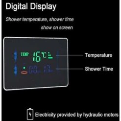 Onyzpily Pannello Doccia In Acciaio Inox Nero Sistema Doccia Doccia Colonna Doccia Doccia Soffione Soffione Doccia Set Doccia Ugelli Massaggianti -Stile Bagno 78924917 3