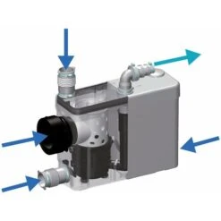 SFA 0017, Trituratore Da Incasso Per Montaggio A Parete SaniPack, Bianco - 17 -Stile Bagno 78928296 4