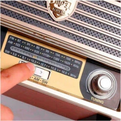 Radio Retro Wireless Vintage Cassa Portatile FM AM MP3 SW AUX USB TF CARD -Stile Bagno 79597927 3
