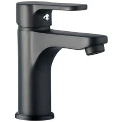 Coppia Rubinetti Bagno Lavabo E Bidet Nero Opaco Serie Paco -Stile Bagno 79620231 4