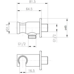 Kit Doccia Tondo Completo Di Doccetta Judy Presa Acqua E Flessibile Nero Opaco Ares -Stile Bagno 79852984 3