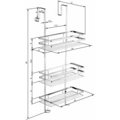Scaffaletto Per La Doccia In Acciaio Inox Da Appendere - Accessori Doccia, Mensole Bagno, Portasapone Doccia -Stile Bagno 8008150 4