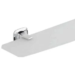 Mensola Serie Aida In Vetro Sabbiato E Finitura Cromata -Stile Bagno 8031498 3