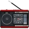 Trade Shop - Radio Portatile A Batteria Usb Sveglia Q-fm40 Altoparlante Bluetooth Con Torcia