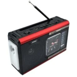 Trade Shop - Radio Portatile A Batteria Usb Sveglia Q-fm40 Altoparlante Bluetooth Con Torcia -Stile Bagno 80935148 4