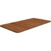 Piano Bagno Marrone Scuro 80x40x1,5cm Legno Massello Trattato VidaXL
