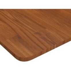 Piano Bagno Marrone Scuro 80x40x1,5cm Legno Massello Trattato VidaXL -Stile Bagno 80985362 4