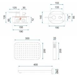 Set Doccia Da Incasso REA OVAL Gold BOX -Stile Bagno 81224687 5