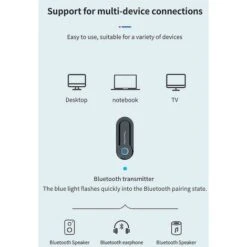Trasmettitore Bluetooth USB Adattatore Audio Da 3,5 Mm Trasmissione Del Segnale Da Computer TV -Stile Bagno 81292153 3