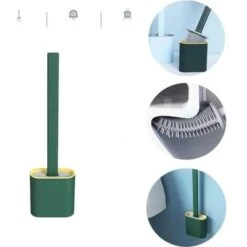 None Scopino Per WC In TPR Scopino Per WC In Silicone Flessibile Con Supporto Per WC Impugnatura Antiscivolo