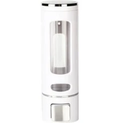 None Dispenser Di Sapone Liquido A Parete 500 Ml Dosatore Sapone Liquido Bagno Da Muro Dispenser Shampoo E Bagnoschiuma Bianco