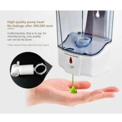 None Dispenser Di Sapone Dispenser Di Sapone Per Mani Touchless 700ML Pompa Per Dispenser Di Sapone Touchless A Parete IR Per Cucina Bagno Trasparente -Stile Bagno 81947199 3