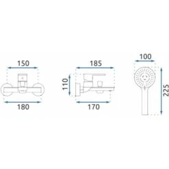 RUBINETTO DA VASCA REA FLIP BLACK -Stile Bagno 82162017 3