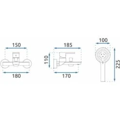 RUBINETTO DA VASCA REA FLIP BLACK -Stile Bagno 82162017 4