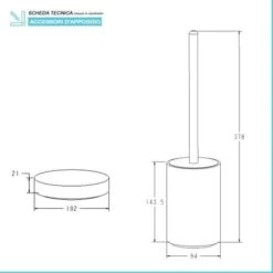 Accessori Bagno In Set Completo Da 4 Pezzi Turchese Cobalto In Resina Effetto Pietra Matera -Stile Bagno 82193866 3