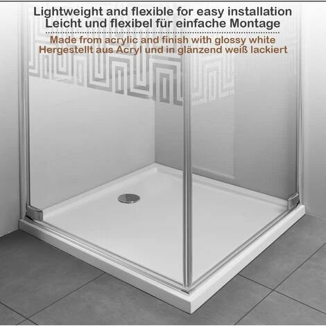 Piatto Doccia - In Acrilico, 90 X 70 Cm, Ribassato, Altezza 4 Cm, Finitura Lucida Bianca, Modello Rettangolare - Piatto Doccia S 2 Piatto Doccia - In Acrilico, 90 X 70 Cm, Ribassato, Altezza 4 Cm, Finitura Lucida Bianca, Modello Rettangolare - Piatto Doccia S - immagine 2