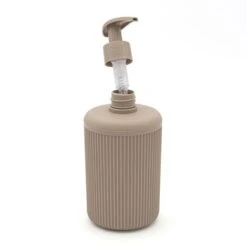 Accessori Bagno Appoggio In Set Completo 5 Pezzi Tortora In Plastica Ring -Stile Bagno 82683695 5