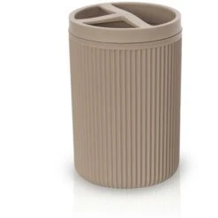 Portaspazzolini Da Appoggio Tortora In Plastica Ring