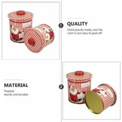 Scatola In Metallo Con Coperchio Per Biscotti Natalizi -Stile Bagno 82753707 3