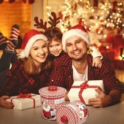 Scatola In Metallo Con Coperchio Per Biscotti Natalizi -Stile Bagno 82753707 5