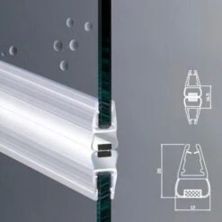 Guarnizione Magnetica Box Doccia Profilo | Vetro 4mm 5mm EC-414