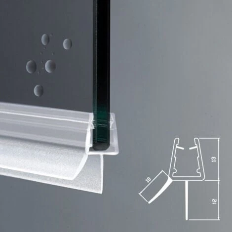 Guarnizione Box Doccia Con Gocciolatoio | Vetro 6mm 8mm EC-204 1 Guarnizione Box Doccia Con Gocciolatoio | Vetro 6mm 8mm EC-204