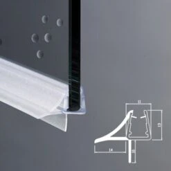 Guarnizione Box Doccia Di Ricambio | Adatta Per Vetro Curvo 6mm 8mm EC-406-10-C -Stile Bagno 8355045 3