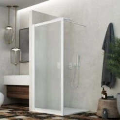 Parete Doccia Walk-in Lato 120 Cm H 185 In Acrilico Mod. Beatrix Profilo -Stile Bagno 83561687 5