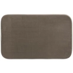 Tappetino In Memory Foam Colorama Color Tortora - Tappetino Da Bagno Taupe, Polistirolo E Polietilene, Dimensioni 80x50 Cm - 5 Five Simply Smart