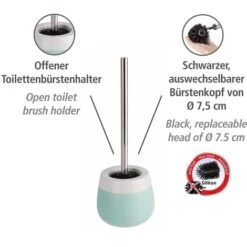 Portarotolo E Portascopino WC Malta Verde Menta/bianco WENKO 8 Portarotolo E Portascopino WC Malta Verde Menta/bianco WENKO -Stile Bagno 8415667 4