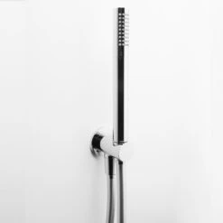 Kit Doccia By ARES, Con Punto Acqua Tondo Antitorsione E Supporto Porta Doccetta