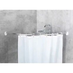 Bastone Tenda Doccia Curvo Chrome WENKO -Stile Bagno 8427343 3