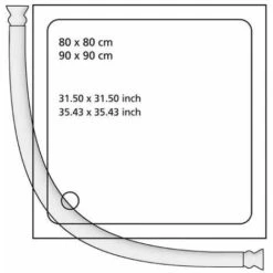 Bastone Tenda Doccia Curvo Chrome WENKO -Stile Bagno 8427343 4