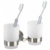 Bicchiere Portaspazzolini Con Supporto Duo Bosio Satinato WENKO