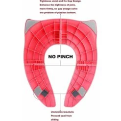 GTA Riduttore Per WC Per Bambini Pieghevole Riduttore Per Sedile Per Bambini Toilette Da Viaggio Pieghevole Sedile Da Viaggio Per Bambini,Rosa -Stile Bagno 85317525 3