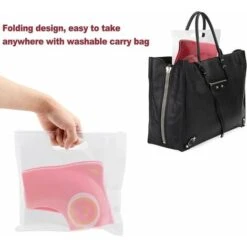 GTA Riduttore Per WC Per Bambini Pieghevole Riduttore Per Sedile Per Bambini Toilette Da Viaggio Pieghevole Sedile Da Viaggio Per Bambini,Rosa -Stile Bagno 85317525 5