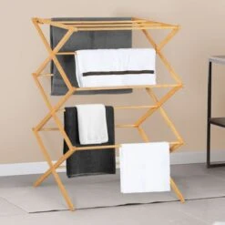 Stendibiancheria A Fisarmonica In Bambù