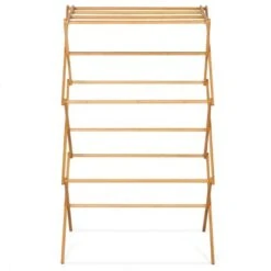 Stendibiancheria A Fisarmonica In Bambù -Stile Bagno 85683955 3