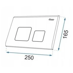 PULSANTE PER SUPPORTO SET DA INCASSO WC F Gun Grey -Stile Bagno 85689054 5