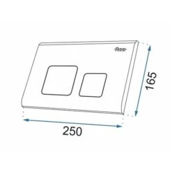 PULSANTE PER SUPPORTO SET DA INCASSO WC F BLACK MAT -Stile Bagno 85689186 3