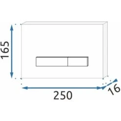 PULSANTE PER SUPPORTO SET DA INCASSO WC H Gun Grey -Stile Bagno 85689202 5